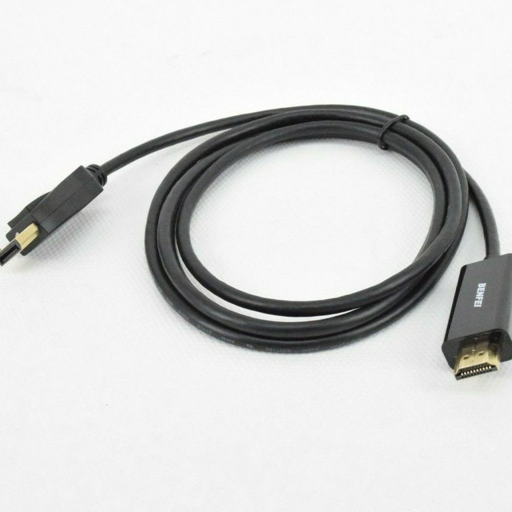 BenFei DisplayPort to HDMI 6 Feet Cable Male to Male Adapter Cord